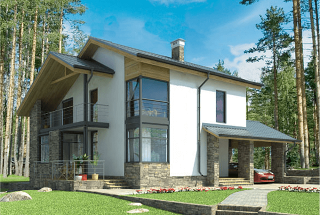 Проект дома 14 x 10