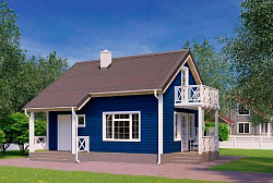 Проект дома 8 х 7