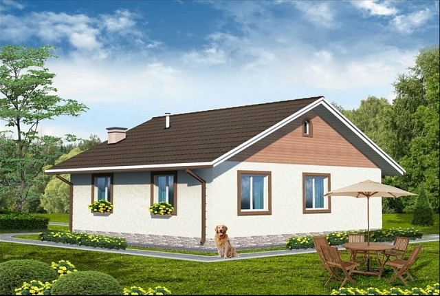 Проект дома 10 x 10