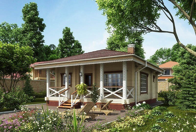 Проект бани 8 x 7