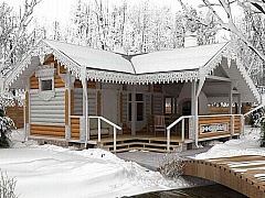 Проект бани 8 x 8